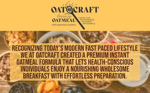 Oatcraft Pack (12 pack, Premium Handcrafted Instant Oatmeal with Toasted Granola Clusters Variety Cups Maple, Pecan