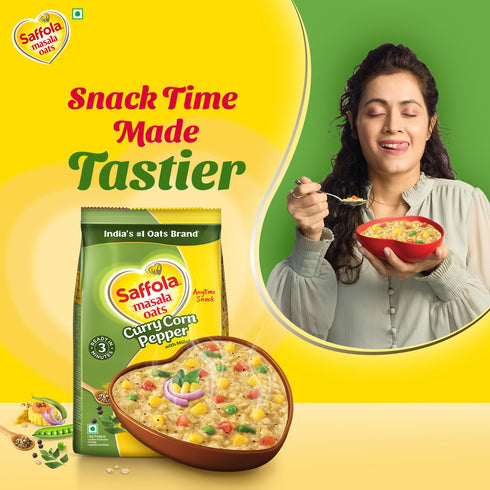 Saffola 400g Pack Maslal Oats - Curry & Pepper - -Export