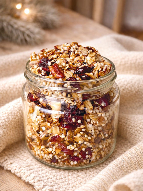 1 LB HerbaZest Quinoa Crispies Organic Vegan, Gluten Free & USDA Certified Light, Crunchy & Protein-Rich Perfect