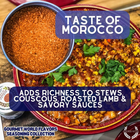 6 #68 Gourmet World Flavors Seasoning Collection | Non GMO Verified | Magnetic Tins | Spice Blends | Crafted in Small