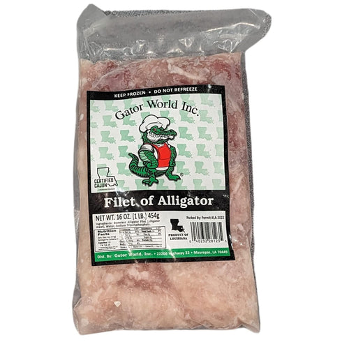 Creole Foods Alligator Filets - Farm Raised - Great for Grilling and Frying -