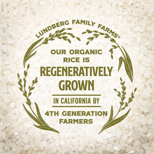 64 Oz Lundberg Organic Sushi Rice, Sticky White Japanese-Style California-Grown Short Grains