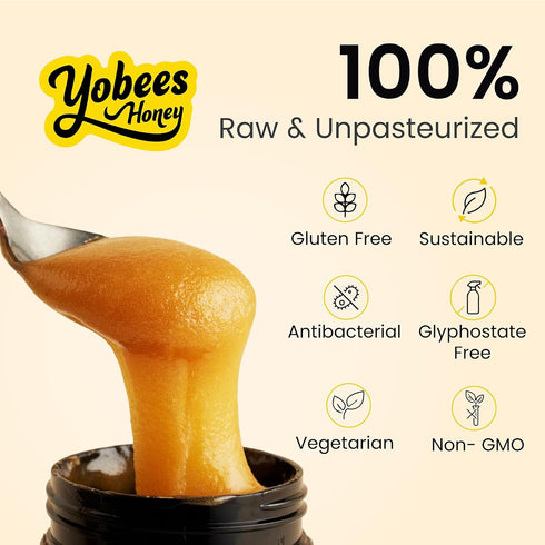 261+ 10+ 8.8oz Yobees Honey Raw and unpasteurized New Zealand Manuka Honey Organic | MGO / Certified UMF |