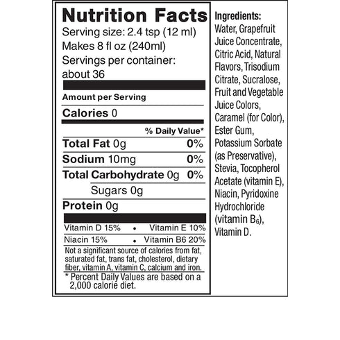 14.8 Oz (Pack 2) SodaStream Pink Grapefruit Zero Calorie, Fl