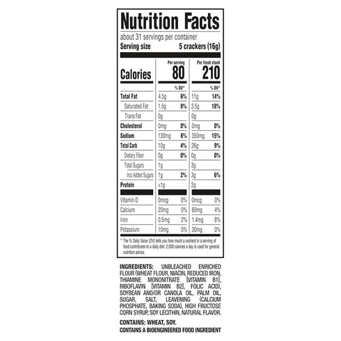 17.8 oz RITZ Fresh Stacks Original Crackers, Family Size