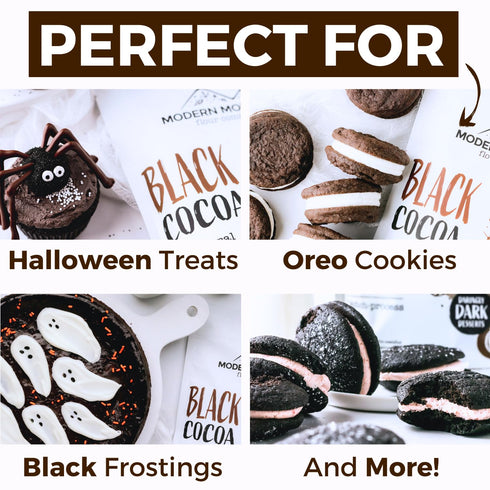 (1 lb) Black Cocoa Powder Bake the Darkest Chocolate Baked Goods, Achieve Rich Chocolate Flavor, All-Natural Substitute