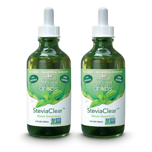 SweetLeaf Sweet Drops - Flavored Stevia Liquid Sweetener, Organic Extract, Zero Calorie,