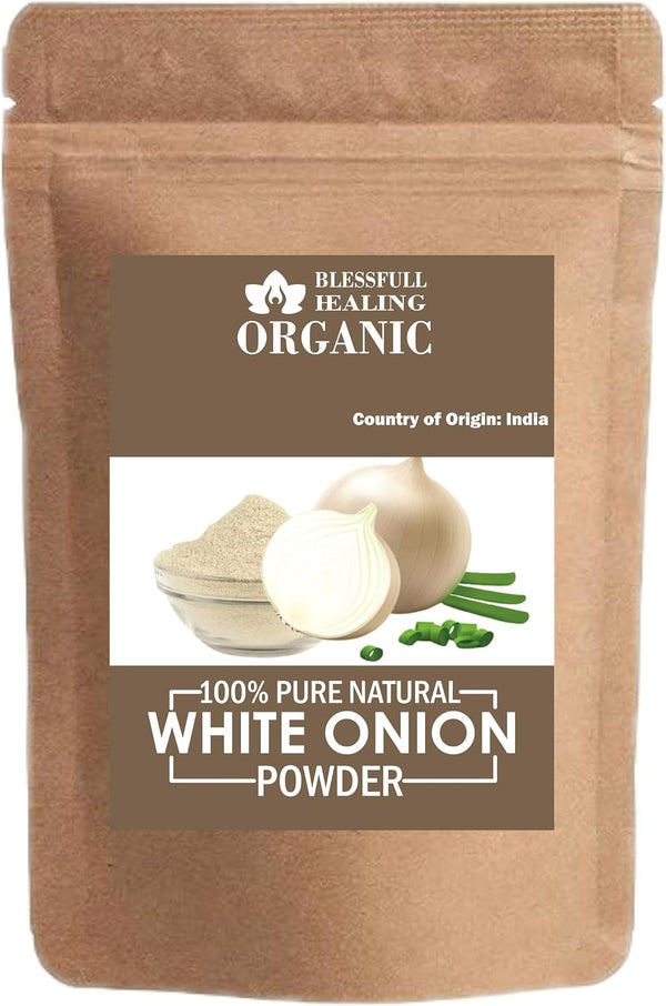 Blessfull Healing Organic 100% Pure Natural White Onion Powder | 100 Gram / 3.52