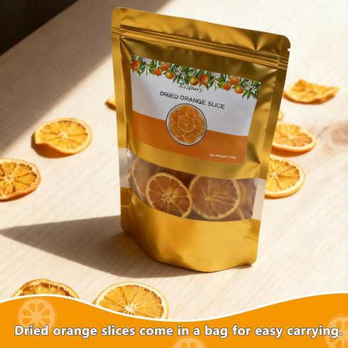 Lifnery 7.05oz/200g, Dried Orange Slices, Dehydrated Orange Slices, Dry Orang e Slice s, Suitable For Christmas