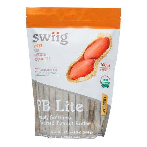 swiig PB Lite 2lb - Low-Calorie, 5g Protein, No Added Sugar -