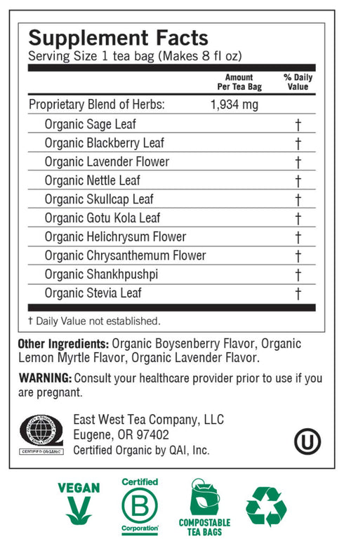 Yogi Teas Relaxed Mind, Tea, 16 BG