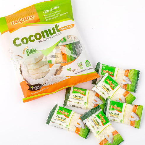 Dulzura 3.4 oz (Pack 1) Coconut Snacks - Light and Flaky Coconut Treats