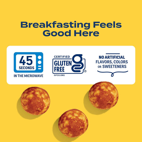 Frozen 12.7 oz Feel Good Foods Gluten Free Blueberry Pancake Balls | Breakfast Snacks |