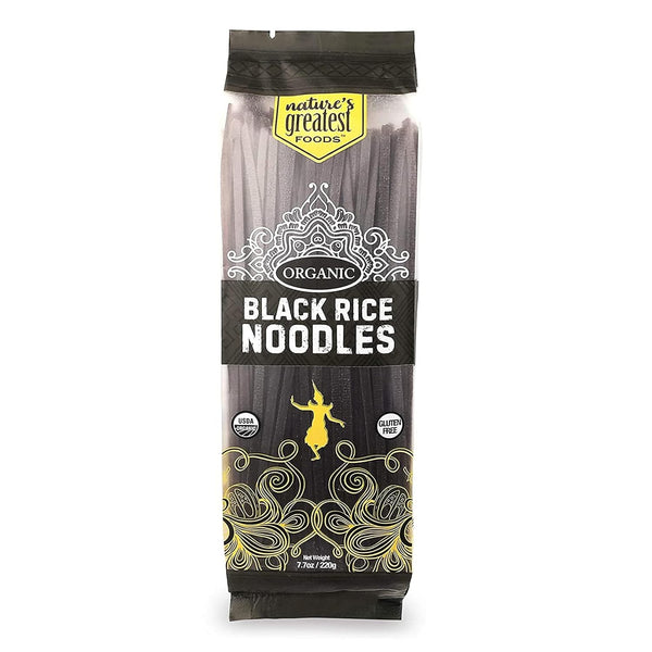 Nature's Greatest Foods Organic White Rice Noodles, 7.7 oz (220 g) Vegan,