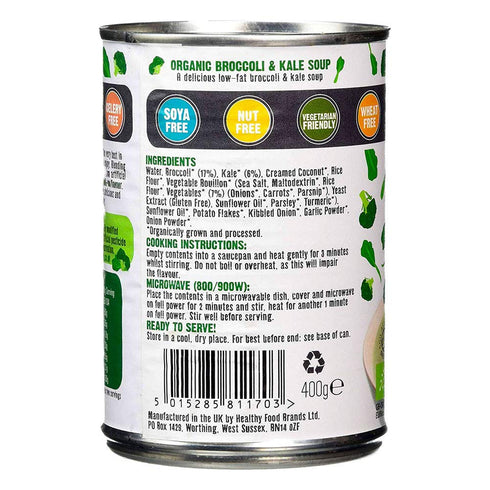 Free & Easy 400 Organic Broccoli Kale Soup, GR