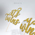 Gold Glitter Cake Topper It's Twins for Baby Shower, Gender Reveal, 1st Birthday Party Decorations, 6 Months
