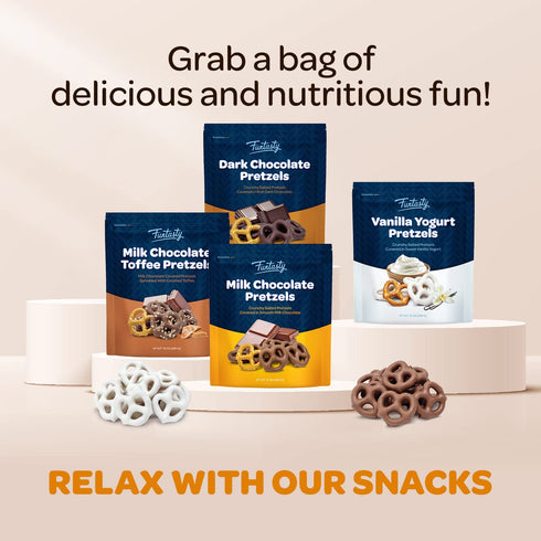 10 Pack Funtasty Vanilla Yogurt-Covered Pretzels - Ounce