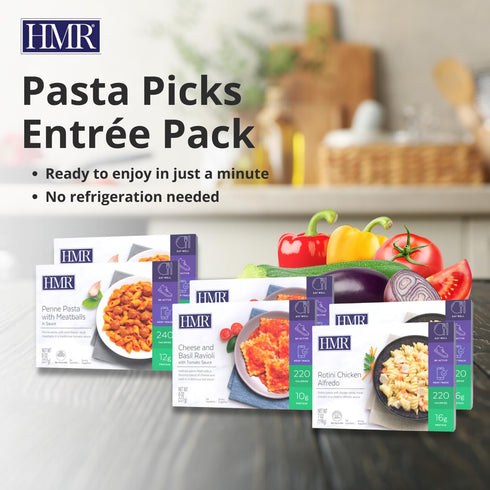 Pack, Pre-Packaged Pack 6 10-16 7-8 oz HMR Pasta Picks Entre Lunch or Dinner to Support Weight Loss, of Ready to Eat