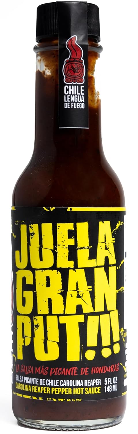 JUELAGRANPUT!!! Super Hots Hot Sauce - Award-Winning Carolina Reaper & Chipotle Blend