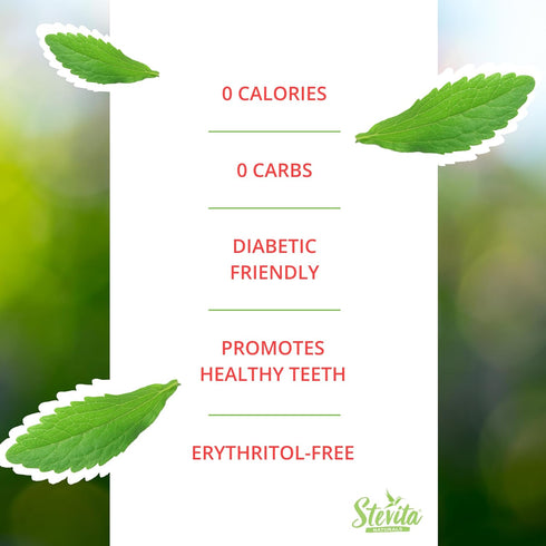 Stevita Stevia with Xylitol Supreme, 50 Packets, All-Natural Sweetener, Non-GMO, Vegan