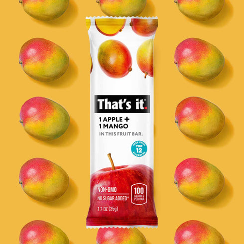 12 Pack 100% (6 6 That's it. Fruit Bars Variety Natural Real Fruit Bar, High Fiber Vegan, Gluten Free, Paleo, Non-GMO