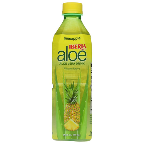 16.9 Oz (Pack 24) Iberia Aloe Vera Juice Drink, Pineapple, Fl