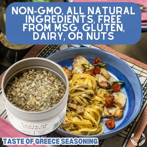 GLP-1 2.7oz #8 Taste of Greece | Gourmet Seasoning | Authentic Artisanal Spice Blend | Non GMO, All Natural | Handmade