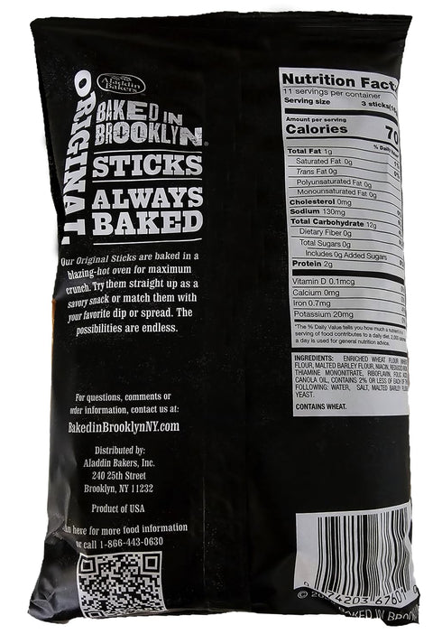 BAKED IN BROOKLYN 6 oz (Pack 2) Snack Stick Original