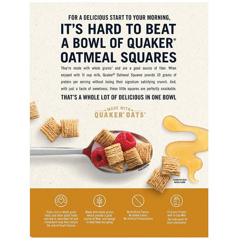 14.5 Oz Quaker, Oatmeal Squares, Honey Nut
