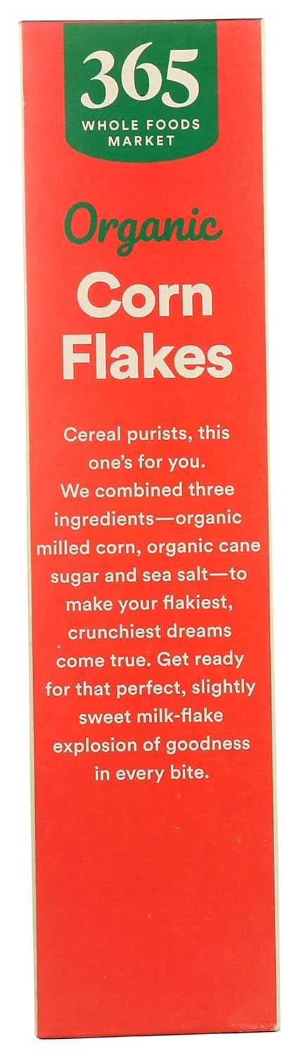 365 12 by Whole Foods Market, Organic Corn Flakes Cereal, Ounce
