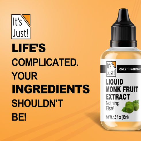 1.5 oz It's Just! Liquid Monk Fruit Extract - No Erythritol, Non-GMO, No Fillers, Keto - fl