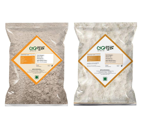 Goshudh 1KG 1KG Wheat Flour/ Gehu Atta & Barley Atta/Flour