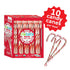YumEarth Organic Candy Canes - Full Size Peppermint, Individually Wrapped, Allergy Friendly, Vegan - 10 Count (Pack of