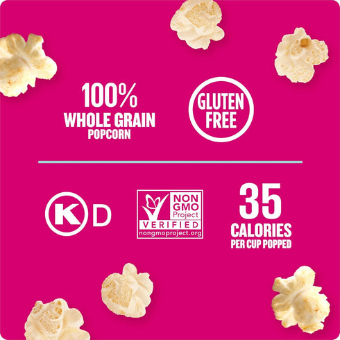 (6) 3.29 oz. Angie's BOOMCHICKAPOP Lightly Sweet Kettle Corn Microwave Popcorn, bags