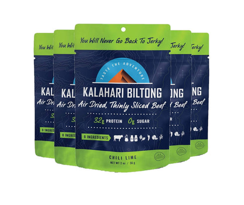 Lime Chili Kalahari Biltong, Air-Dried Thinly Sliced Beef, 2 Ounce (Pack of