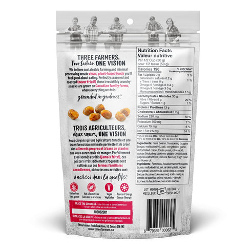 140 THREE FARMERS Roasted Fava Beans Sweet Chili, GR