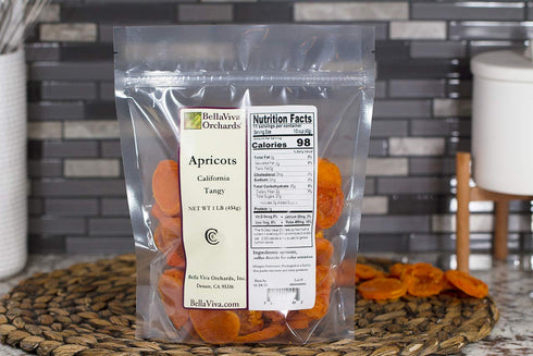 1 lb Bella Viva Orchards Dried California Tangy Apricots, of Dried Fruit