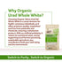 (4 lbs) Organic Tattva White Urad Dal Whole - Dried Lentils Organic, Gluten Free, Vegan & Kosher - Unpolished White