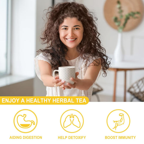 50 2g/bag Immune FullChea - Dandelion Leaf & Root Tea bags, Teabags, - Natural Dandelion Herbal Tea for Liver & Kidney