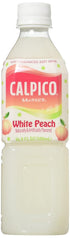 Calpico Soft Drink, Peach, 16.9-Ounce (Pack of 8)