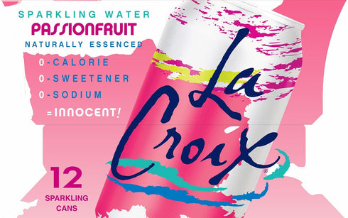 12 Oz (pack 12) La Croix Sparkling Water, Passionfruit, Fl
