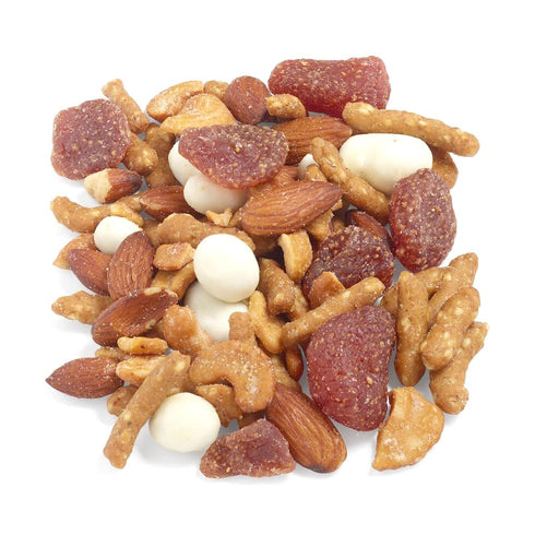 Generic 7oz Strawberry Honey Trail Mix: Honey Sesame sticks & Roasted Cashews, Sweetened Dried Strawberries, Almonds