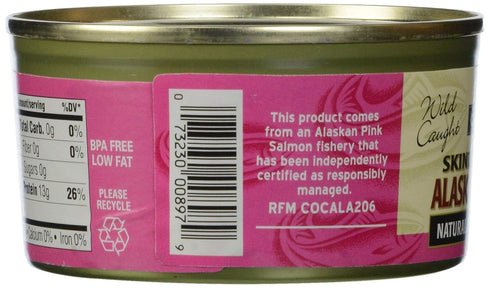 6 Oz CROWN PRINCE Boneless Skinless Pacific Pink Salmon