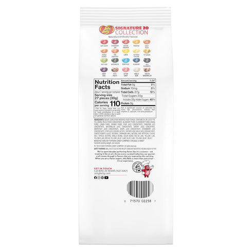 20 7.5 oz Jelly Belly Signature Jelly Bean Collection - Gift Bag - Genuine, Official, Straight from the Source