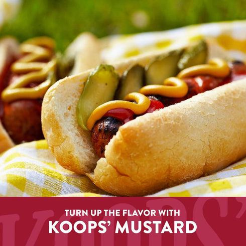 12 Oz, Pack 2 Koops' Dusseldorf & Arizona Heat Mustard - German-Style Bratwurst Mustard, Sweet and Spicy Mustard