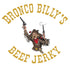 8oz Bronco Billy's Beef Jerky Bourbon Soaked Half Pound Jar - - New Jar Design