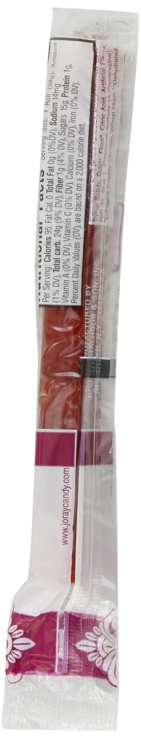 Joray 0.75-Ounce (Pack 48) Fruit Roll, Raspberry