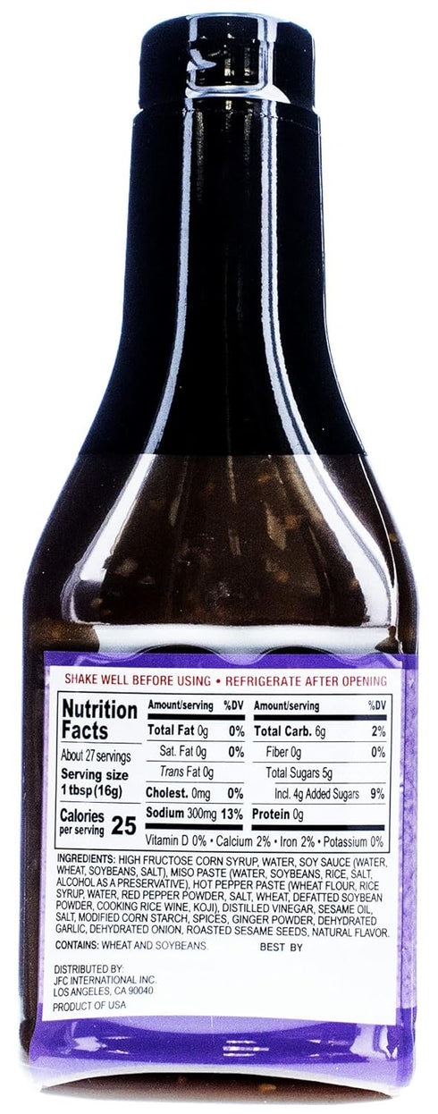15.2 oz, Packaging J-BASKET Korean Barbecue Sauce, may vary