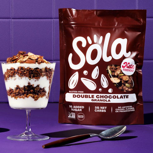 11 SOLA Double Chocolate Granola, Ounce