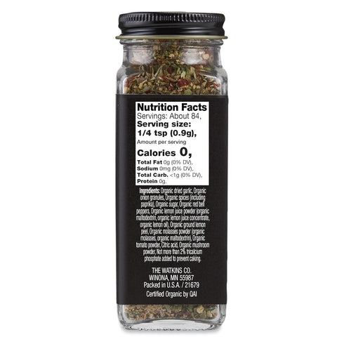 2.6 oz, Pack 3 Watkins Salt-Free Organic Chicken Seasoning